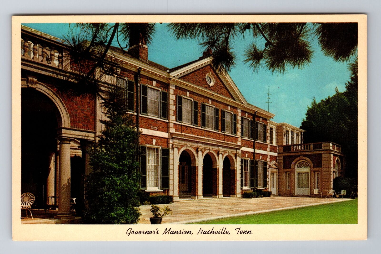Nashville TN-Tennessee, Third Governor\'s Mansion, Antique, Vintage Postcard
