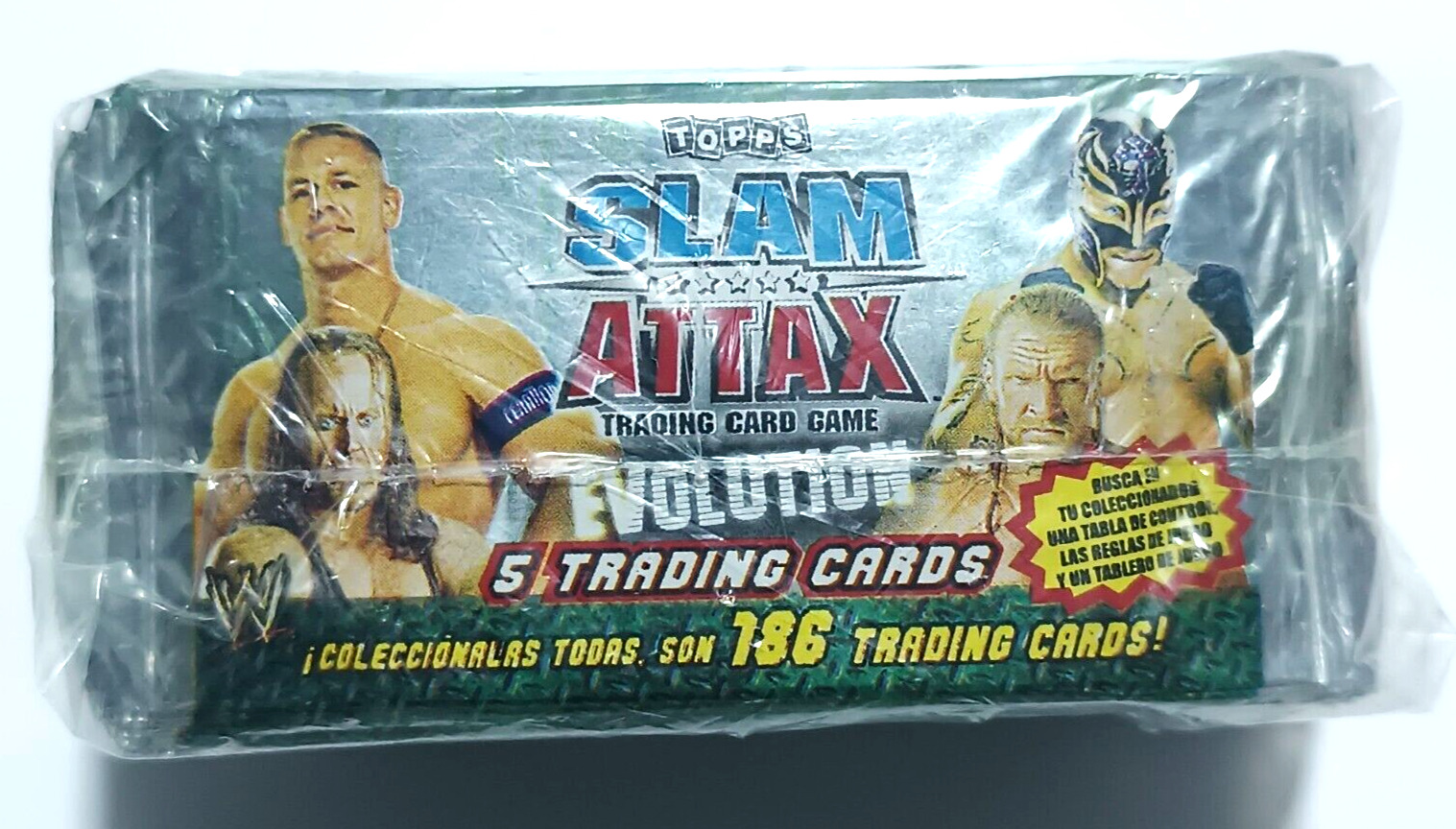 2009 WWE SLAM ATTAX EVOLUTION TCG - BOX (50 SEALED PACK) Topps JOHN CENA RAW