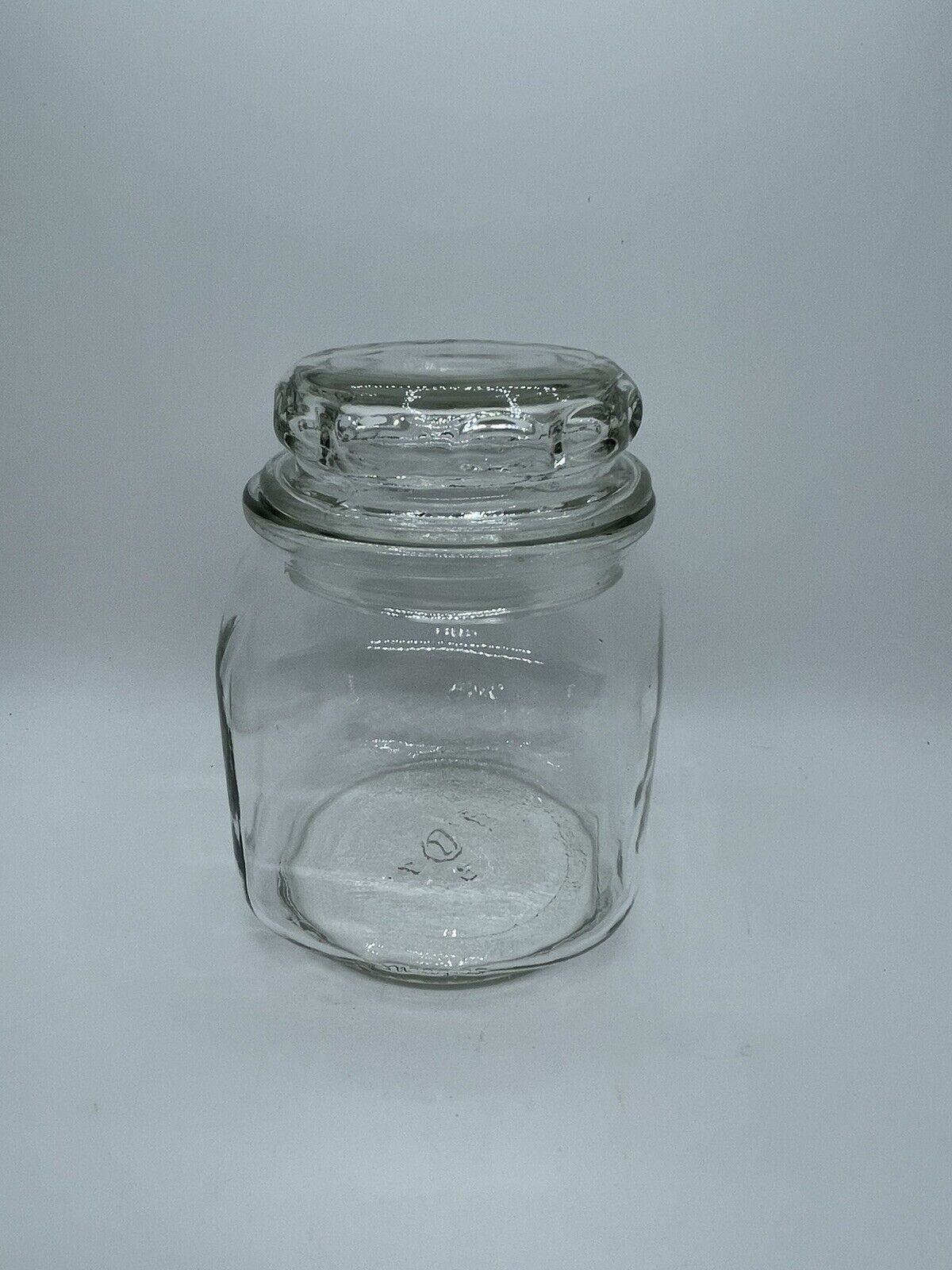 Vintage Duraglas Square Glass Canister With Lid Set. Preowned Good Cond