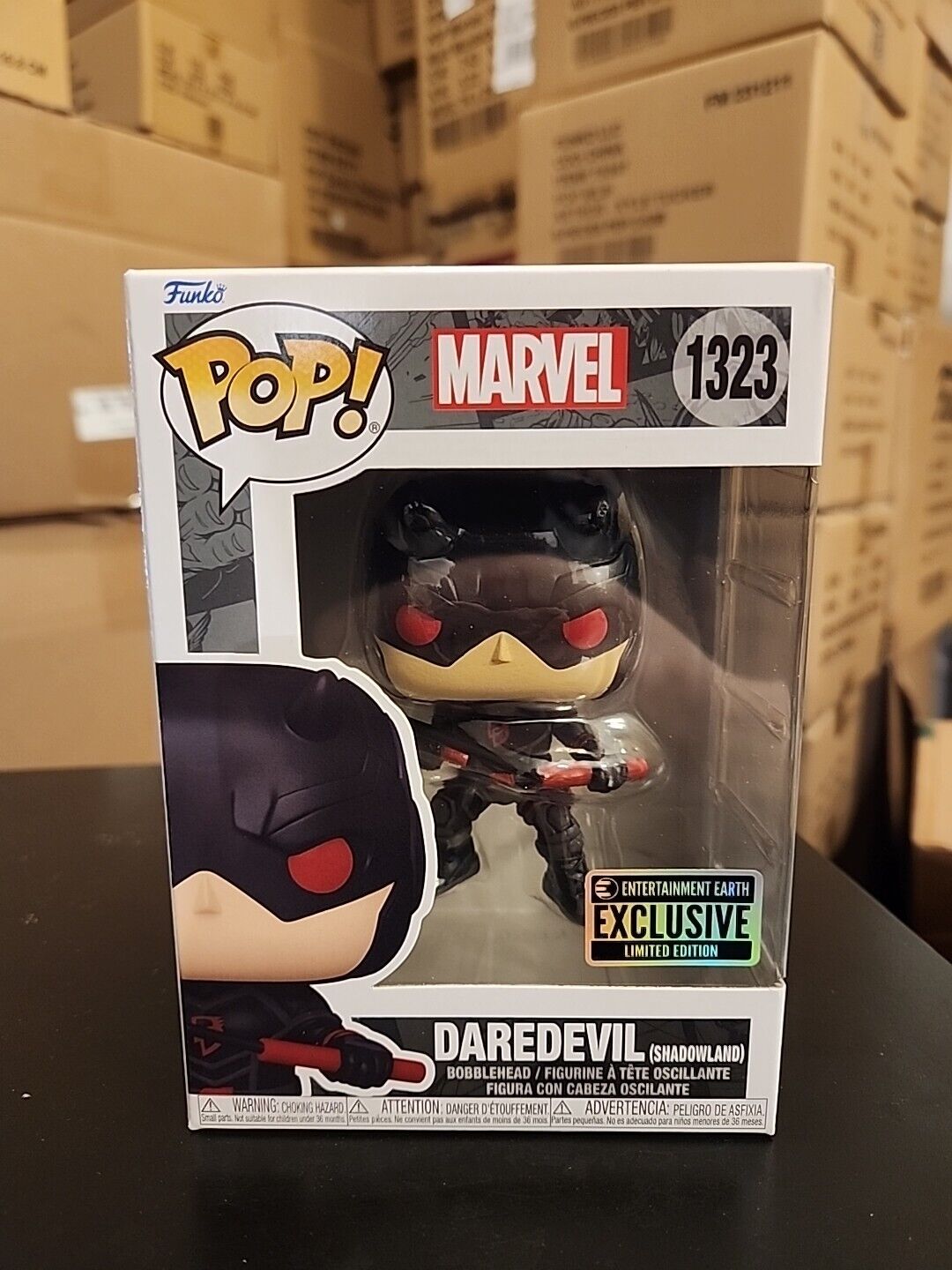 Marvel Daredevil (Shadowland) Funko Pop #1323 EE Exclusive With Protector Mint