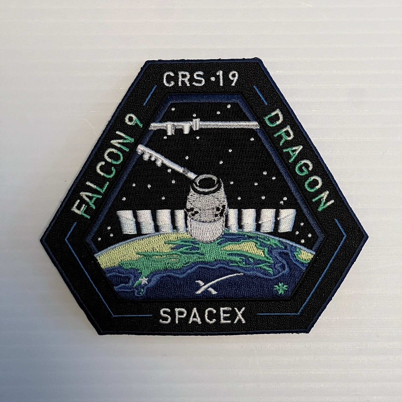 Authentic CRS-19 SPACEX FALCON-9 DRAGON ISS NASA RESUPPLY Mission Employee PATCH