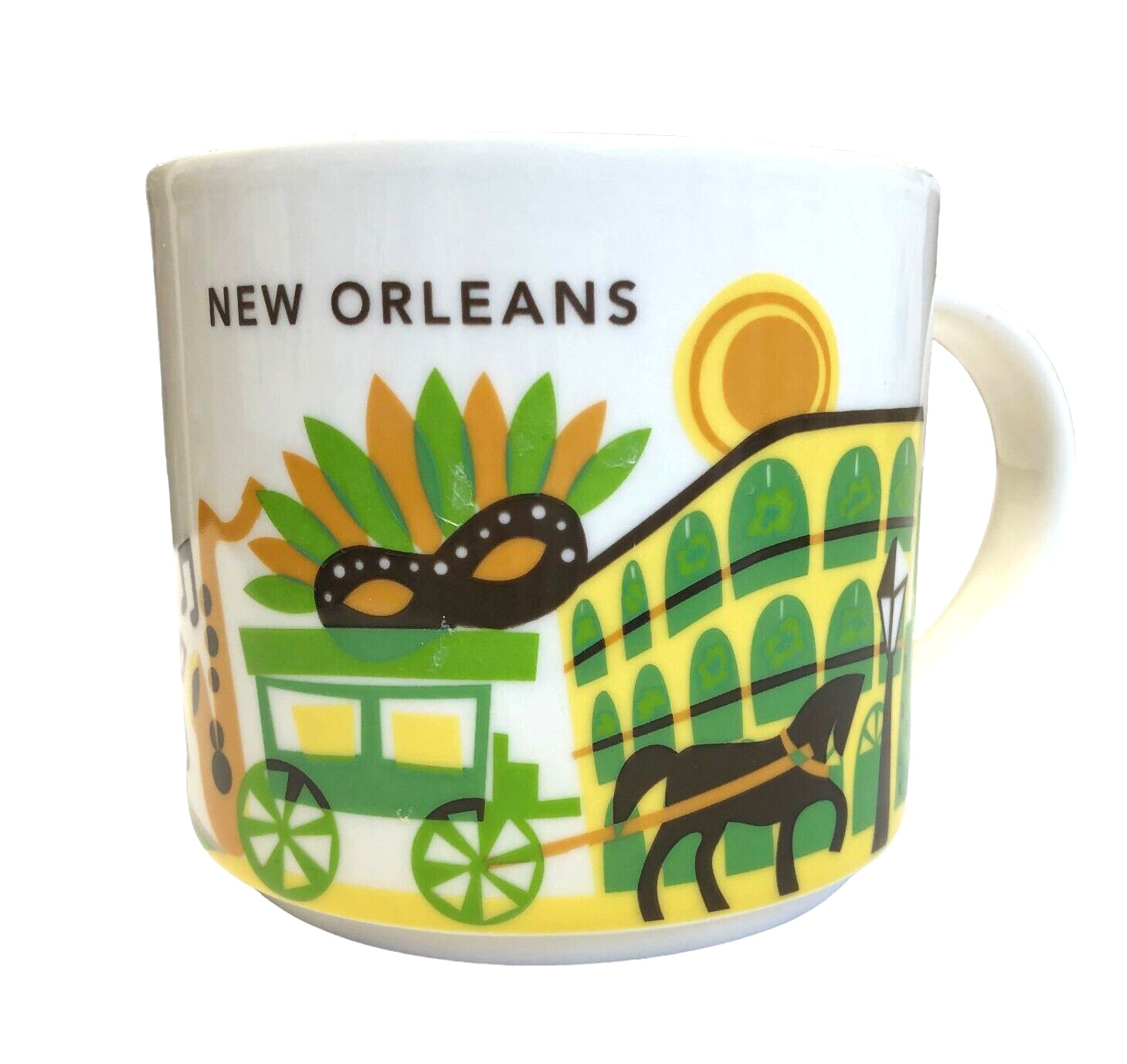 Starbucks You Are Here YAH New Orleans Louisiana Ceramic Coffee Mug 2017