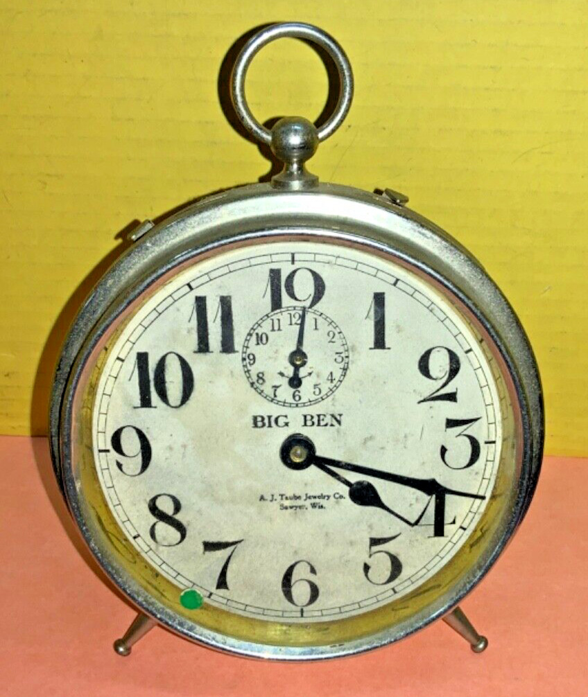 VTG Westclox Big Ben Alarm Clock - TESTED - time works, alarm not - AS IS