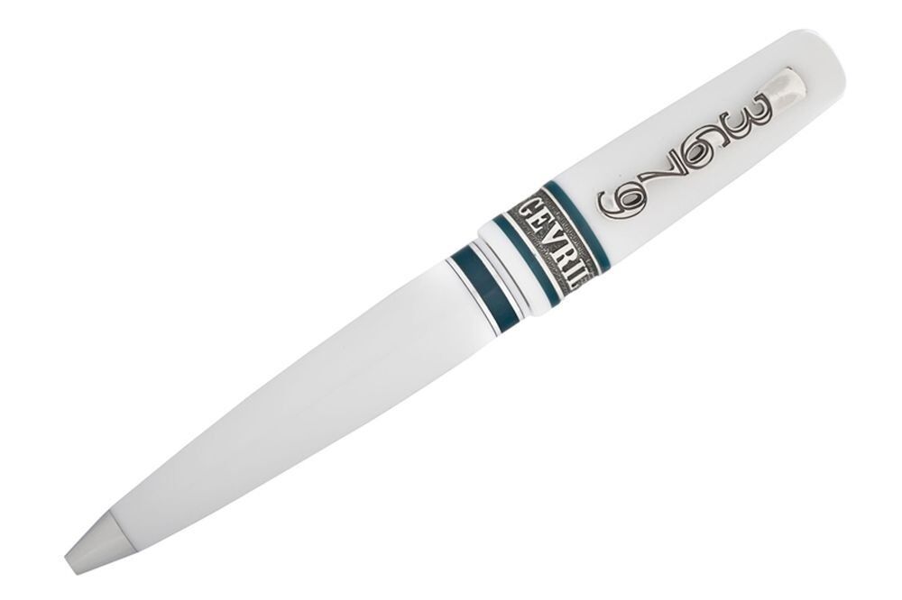 Gevril GEV-R-236 Italian Special Edition Sterling Silver White Rollerball Pen