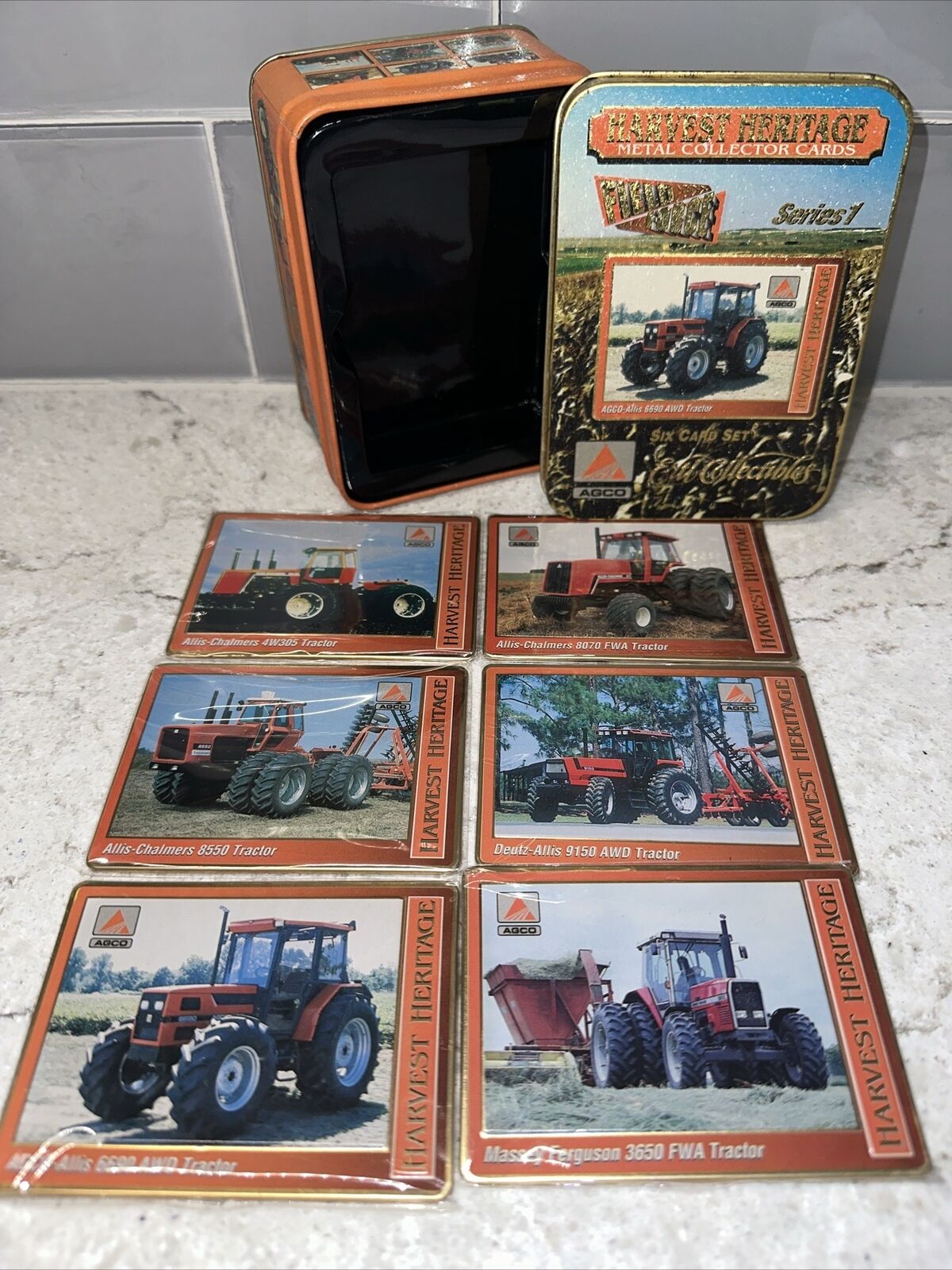 ERTL Harvest Heritage Field Force Series 1 AGCO Metal Collector Cards
