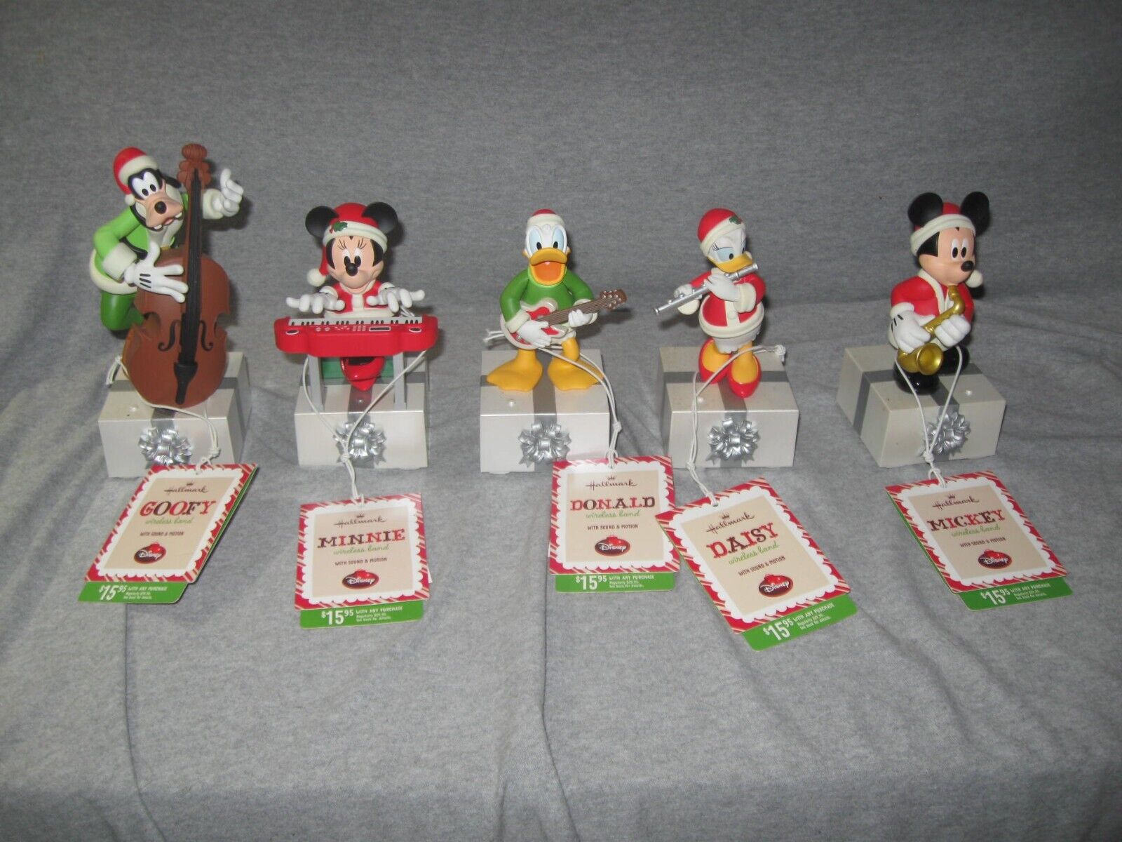 NEW Set 5 Hallmark Disney Wireless Band Mickey Minnie Donald Goofy Daisy 2013