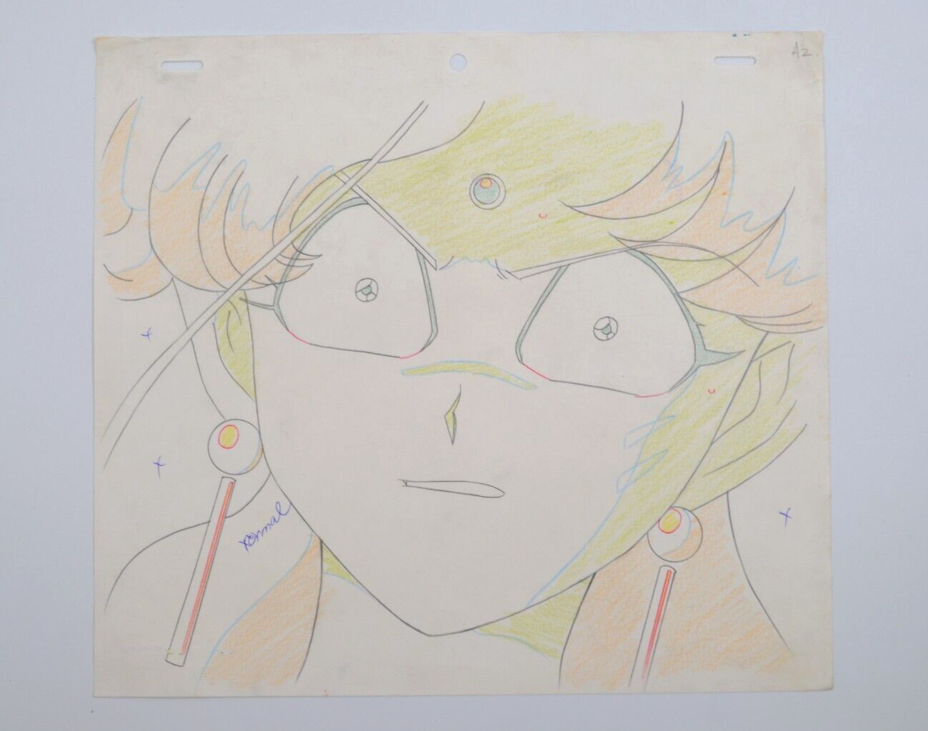 Original Fish Eye Pretty Soldier Sailor Moon Cel Anime Production Pencil Douga