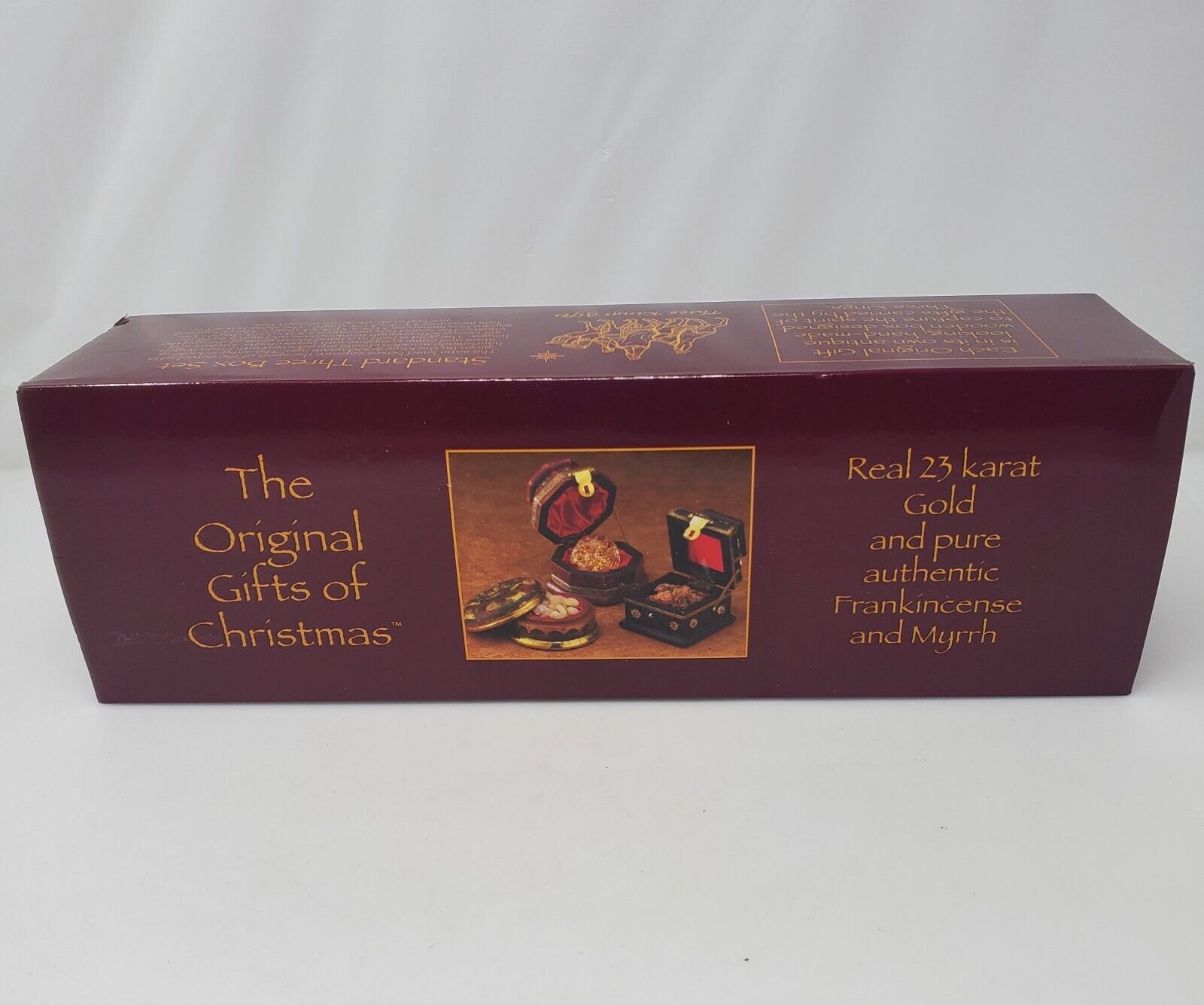 Three Kings: Original Gifts of Christmas- Gold Frankincense Myrrh Three Box Set