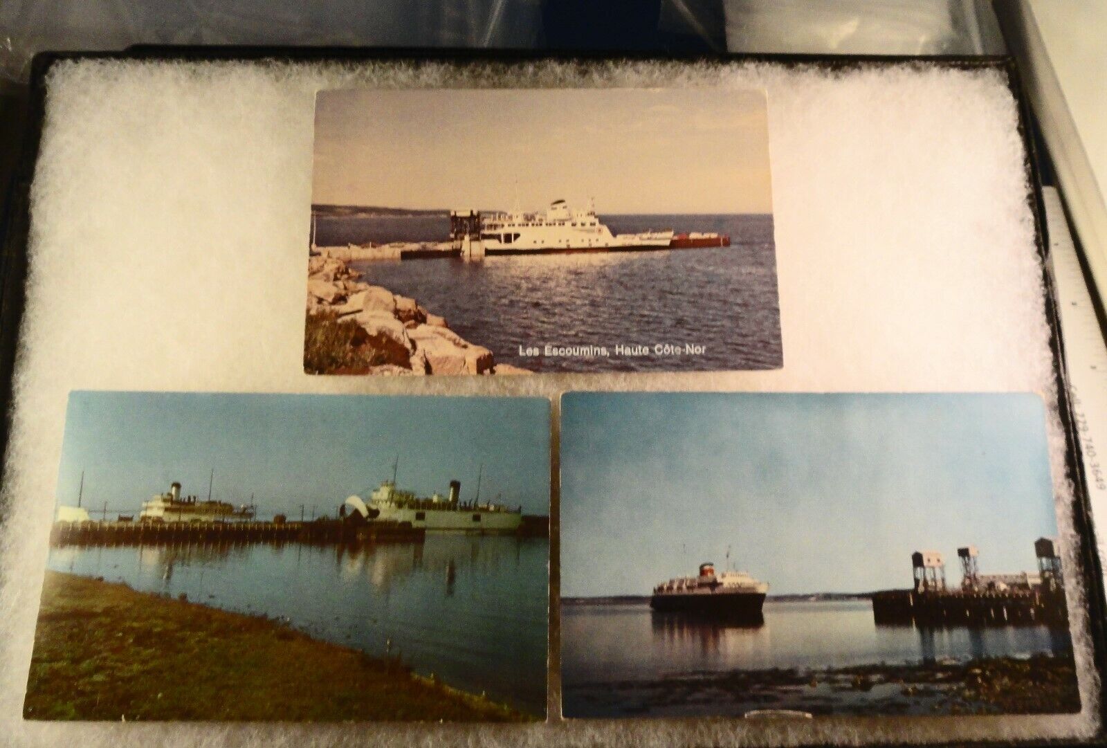 3 Old Post Cards - Mid 1900s - Ferry Boats: SS Straits of Mackinac etc.