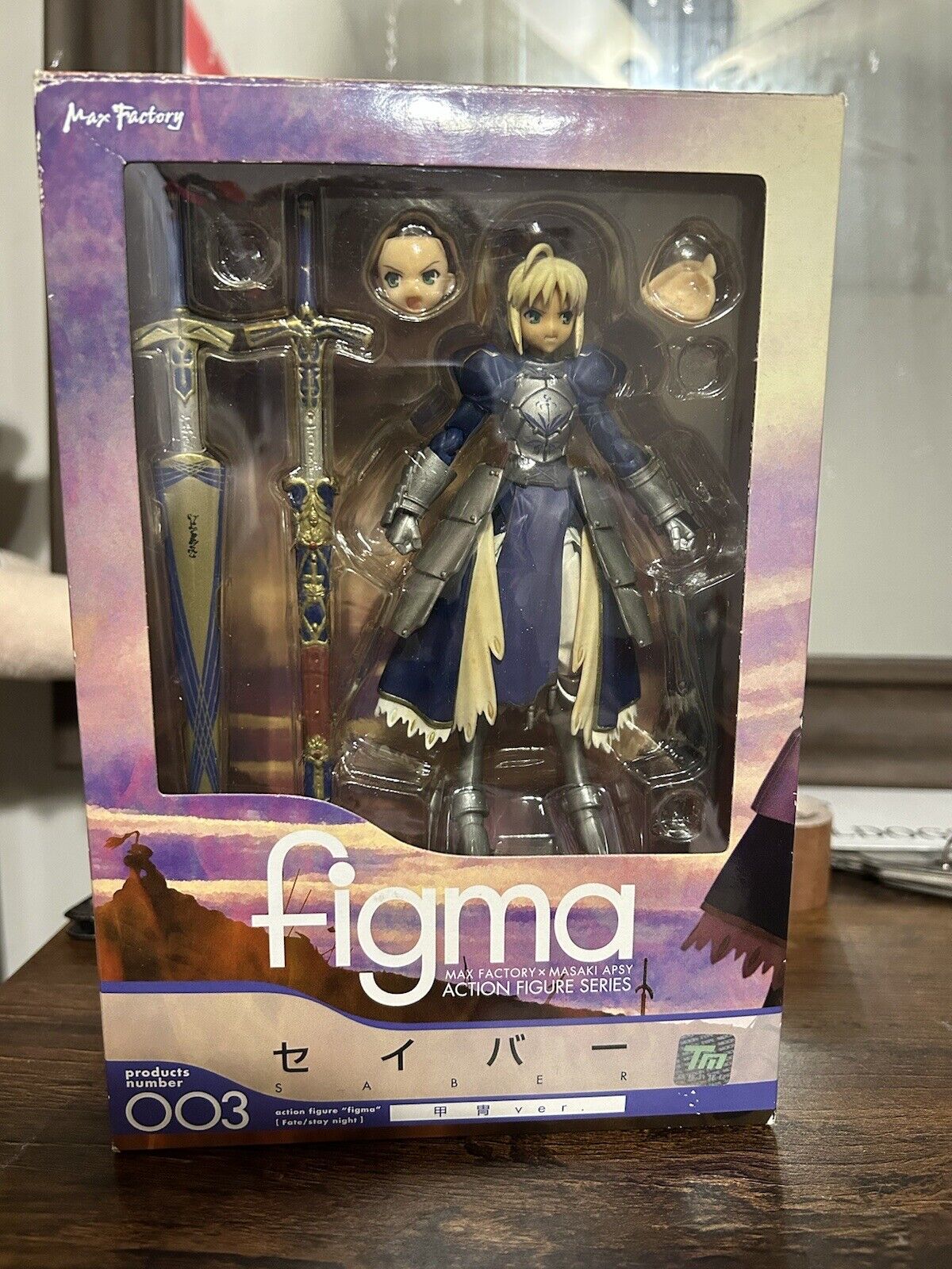Fate/Stay Night Saber Armor ver. Figma Action Figure 003 Max Factory Japan Toy