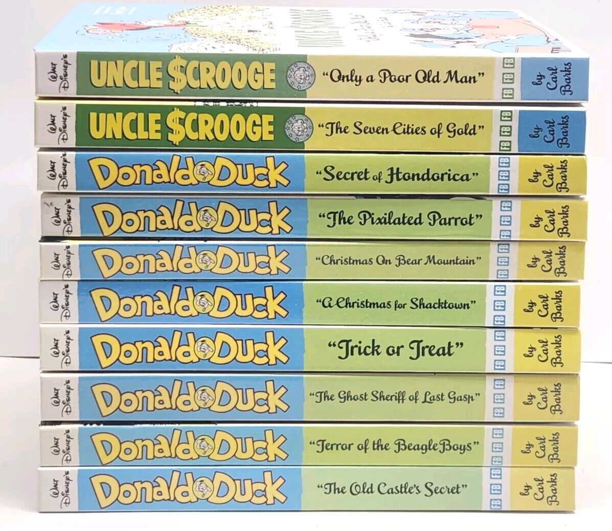 Walt Disney's Uncle Scrooge & Donald Duck HC Book Lot of 10 By Carl Barks