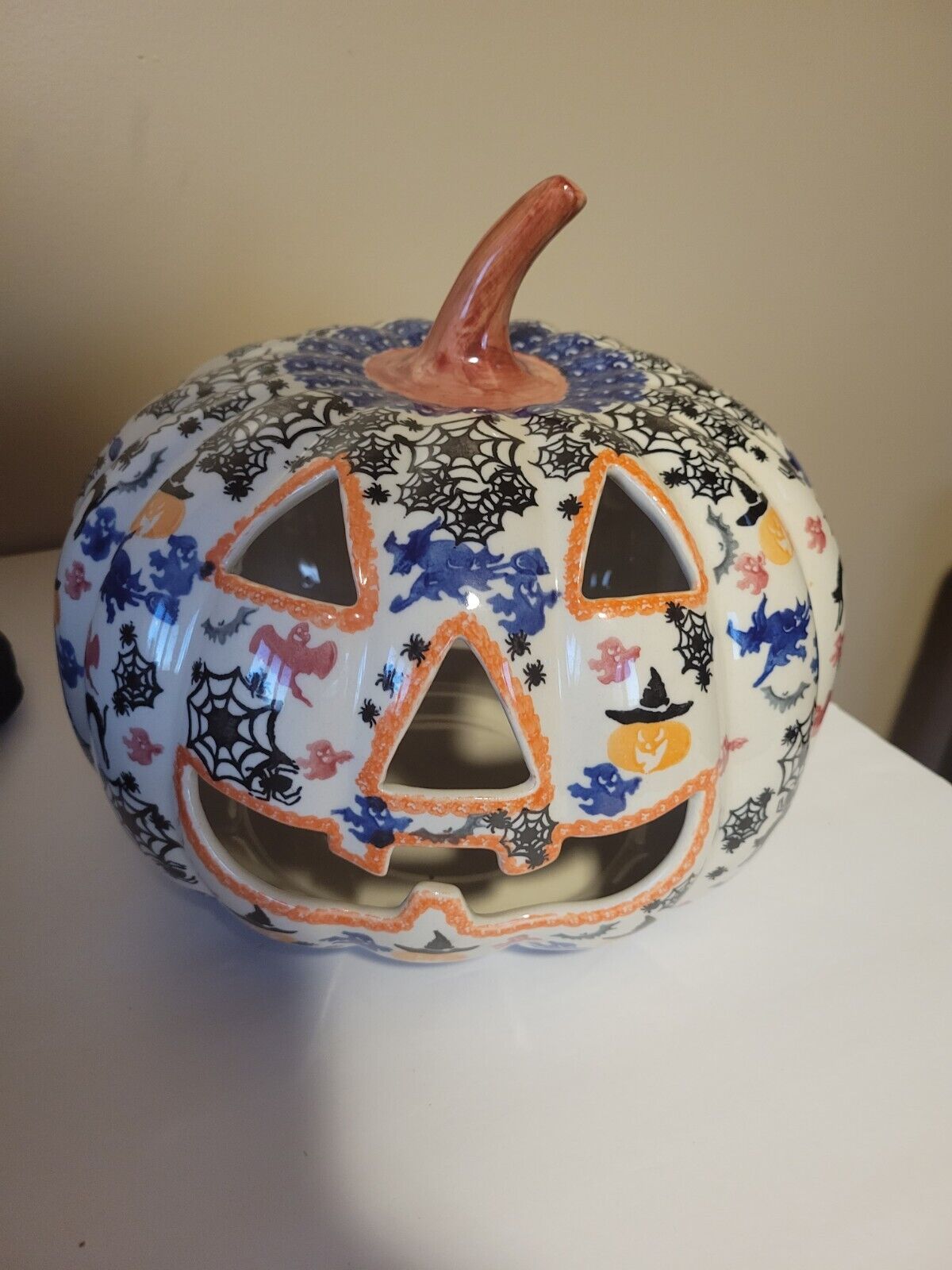 Kalich Ceramic  Boleswaweicka Polish Halloween Pumpkin 