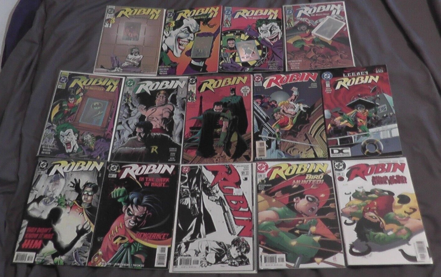 lot of 14 vintage modern robin comics dc batman