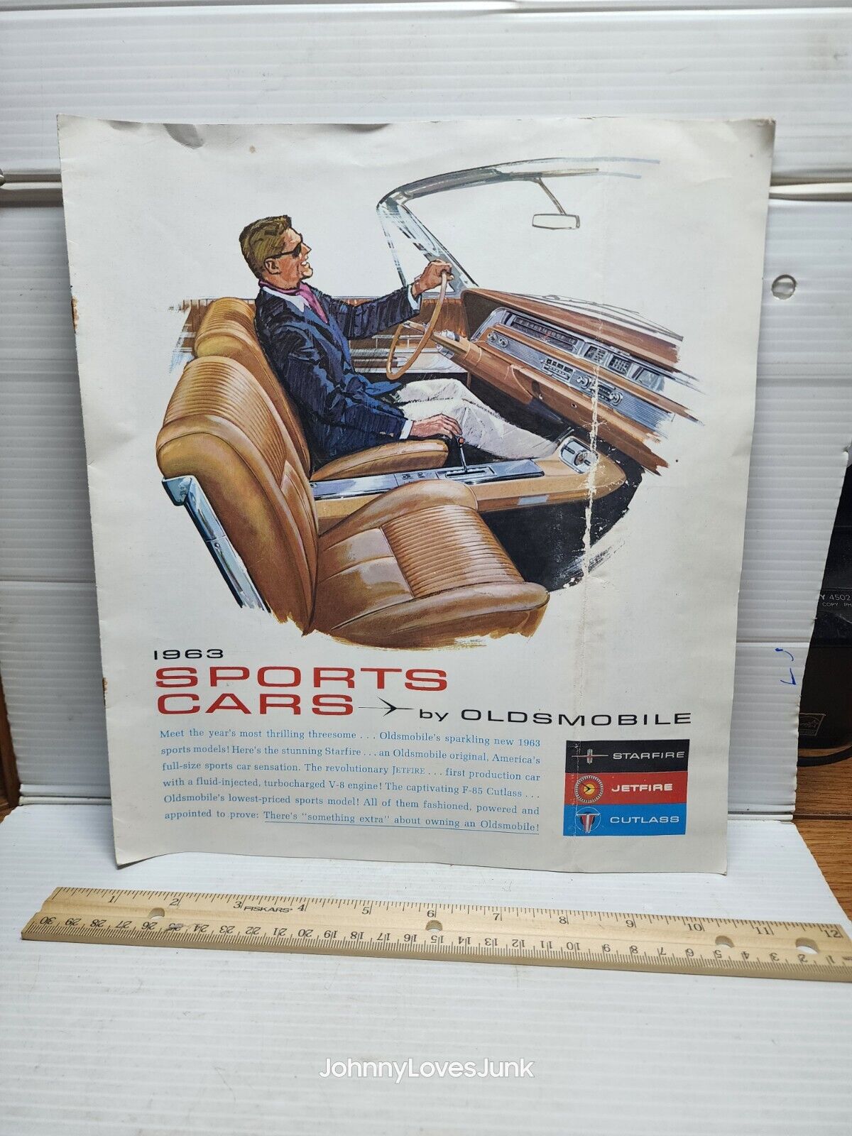 1963 Oldsmobile Sportscars Dealership Sales Brochure Starfire Jetfire Cutlass