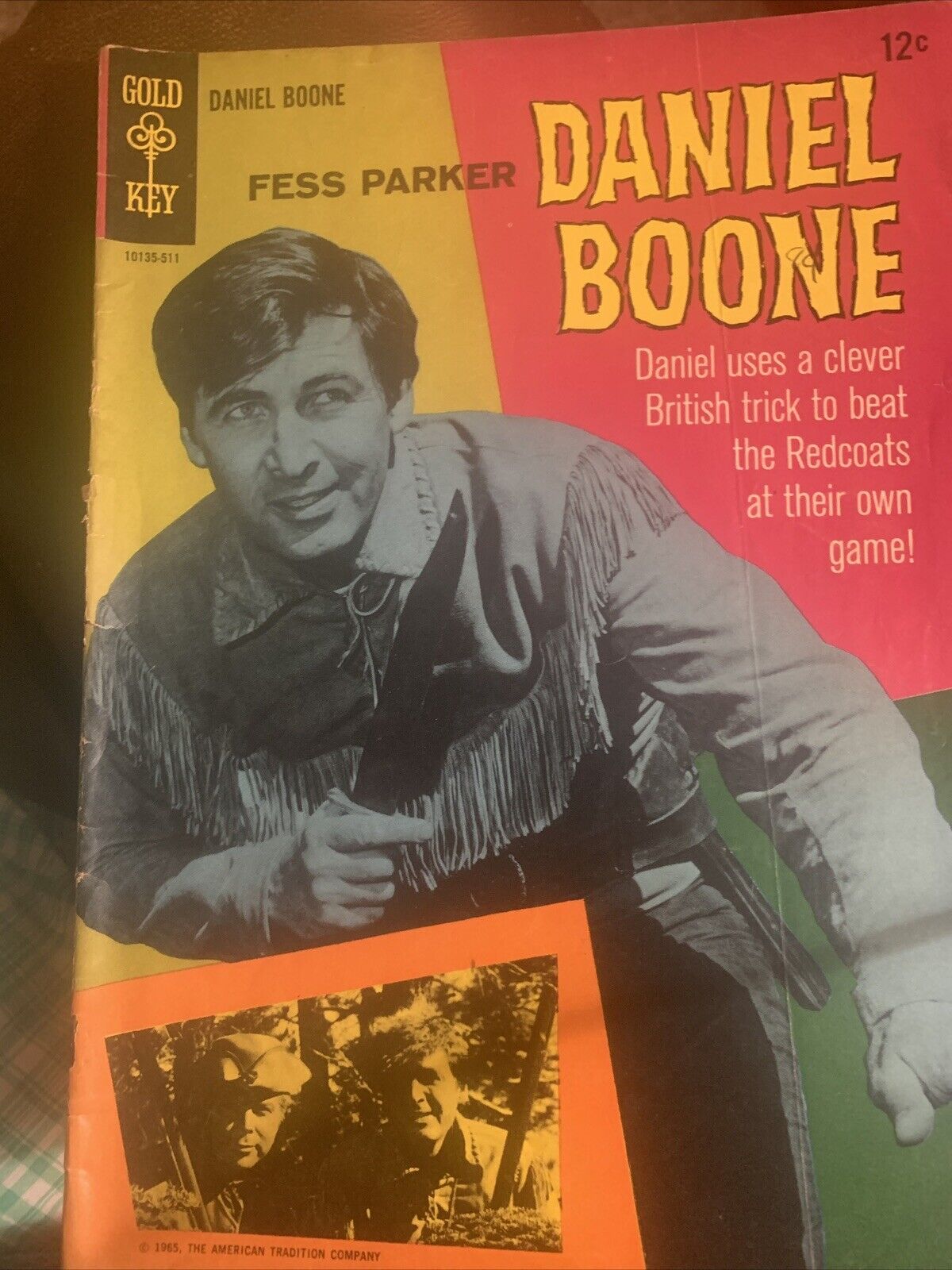 DANIEL BOONE #3 1965 GOLD KEY SILVER AGE COMIC PHOTO COVER