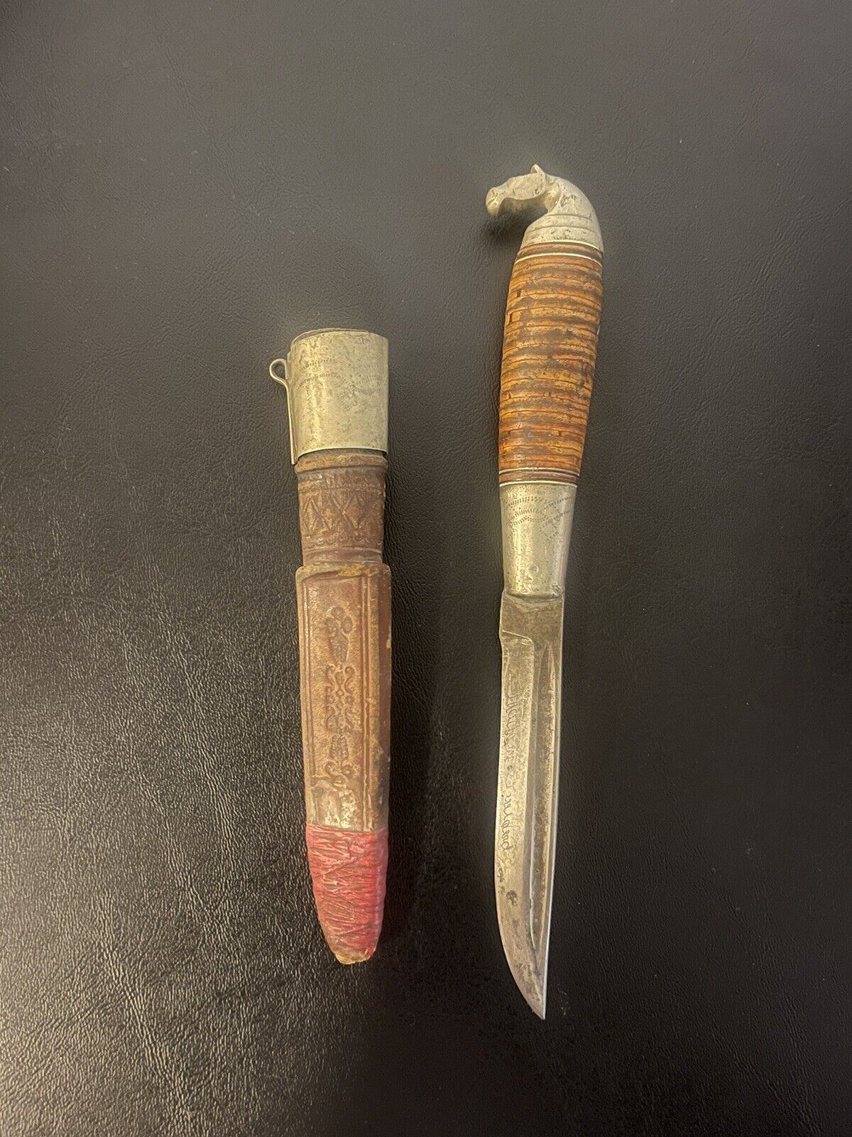 Rare Vintage Pukko Knife With Sheath
