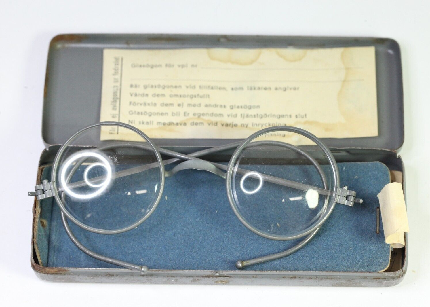 Original WWII German Norway ELITE Division Glasses Dienst-Brille Dienstbrille