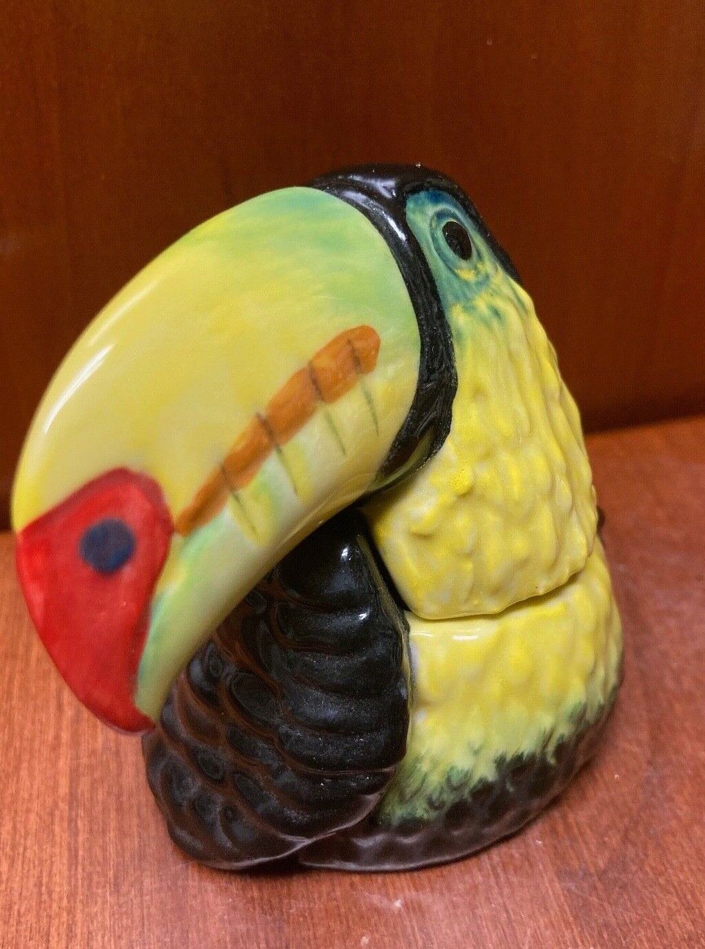 Kevin Francis Face Pot- The Toucan w/Gold Back-stamp
