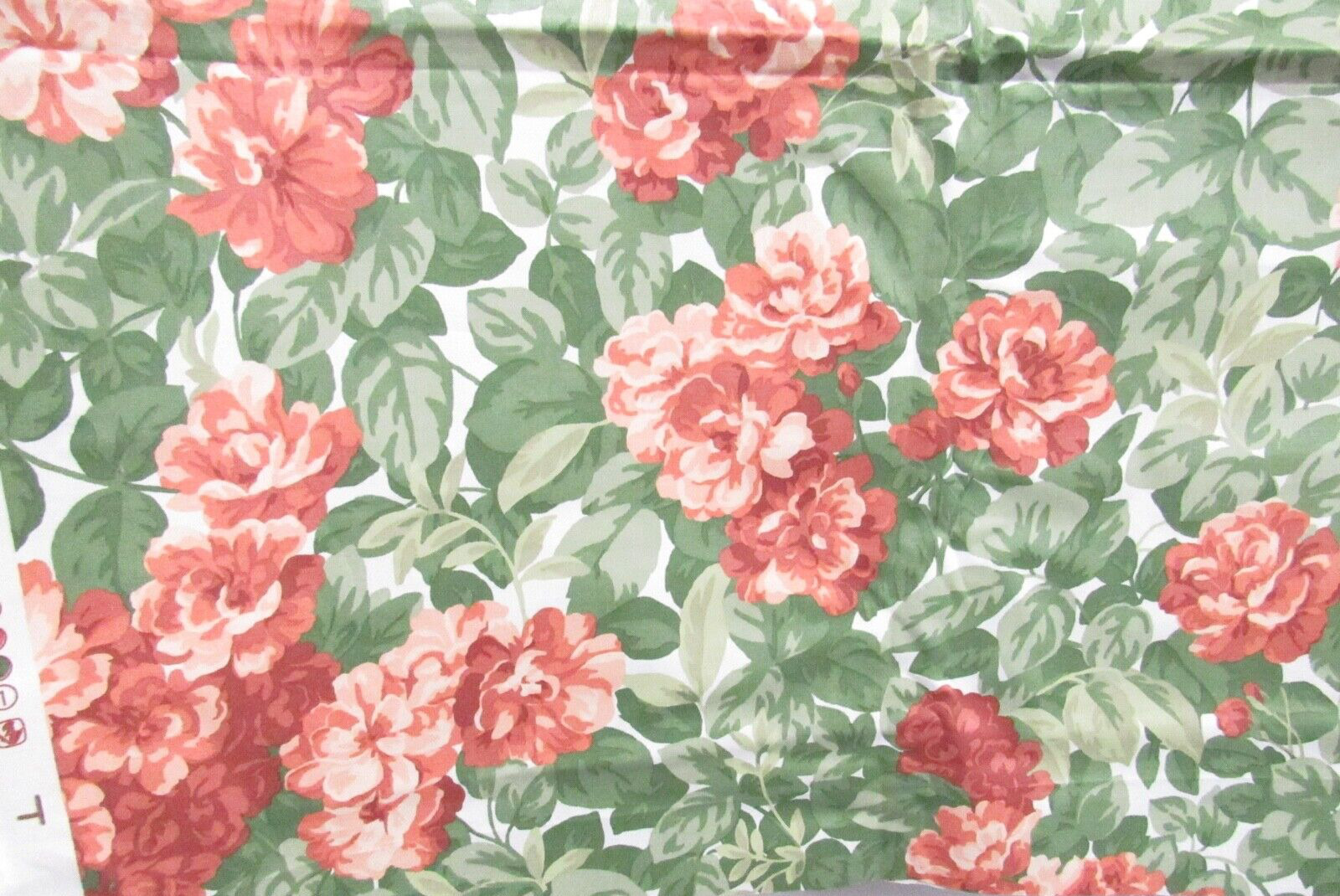 Vintage WAVERLY Schumacher Chintz Fabric Windmere Polished Cotton Floral 1 Yd+