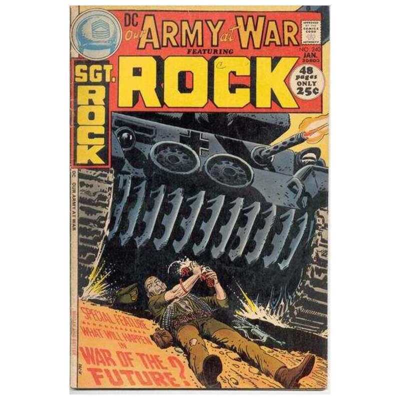 Our Army at War (1952 series) #240 in Fine condition. DC comics [v/