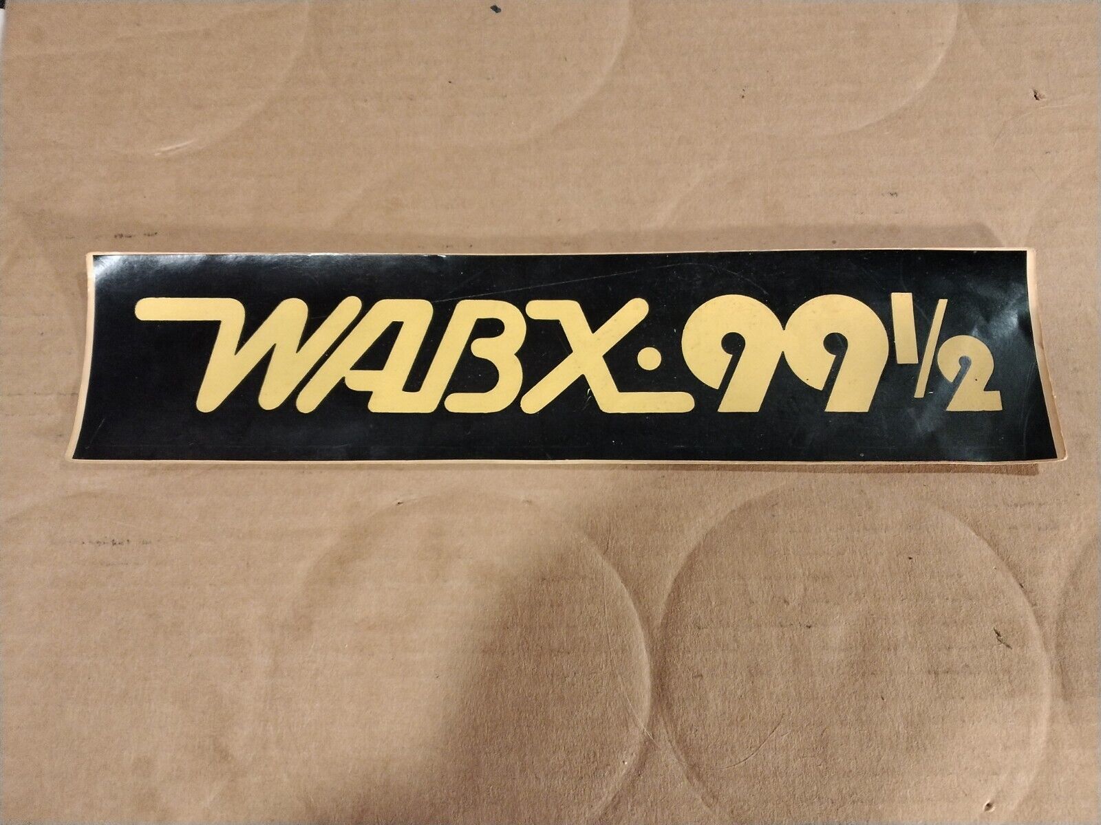 WABX 99 1/2 Bumper Sticker Vintage Detroit Rock FM Radio ~ H23-41GA