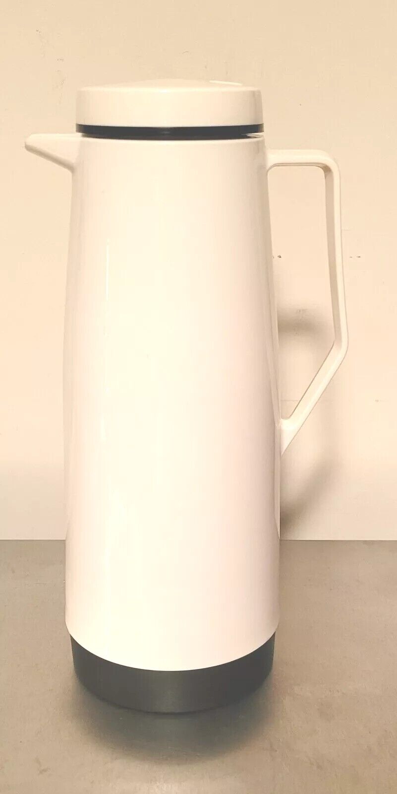 Vintage Thermos Coffee Butler Carafe Thermal Vacuum Insulated Glass White