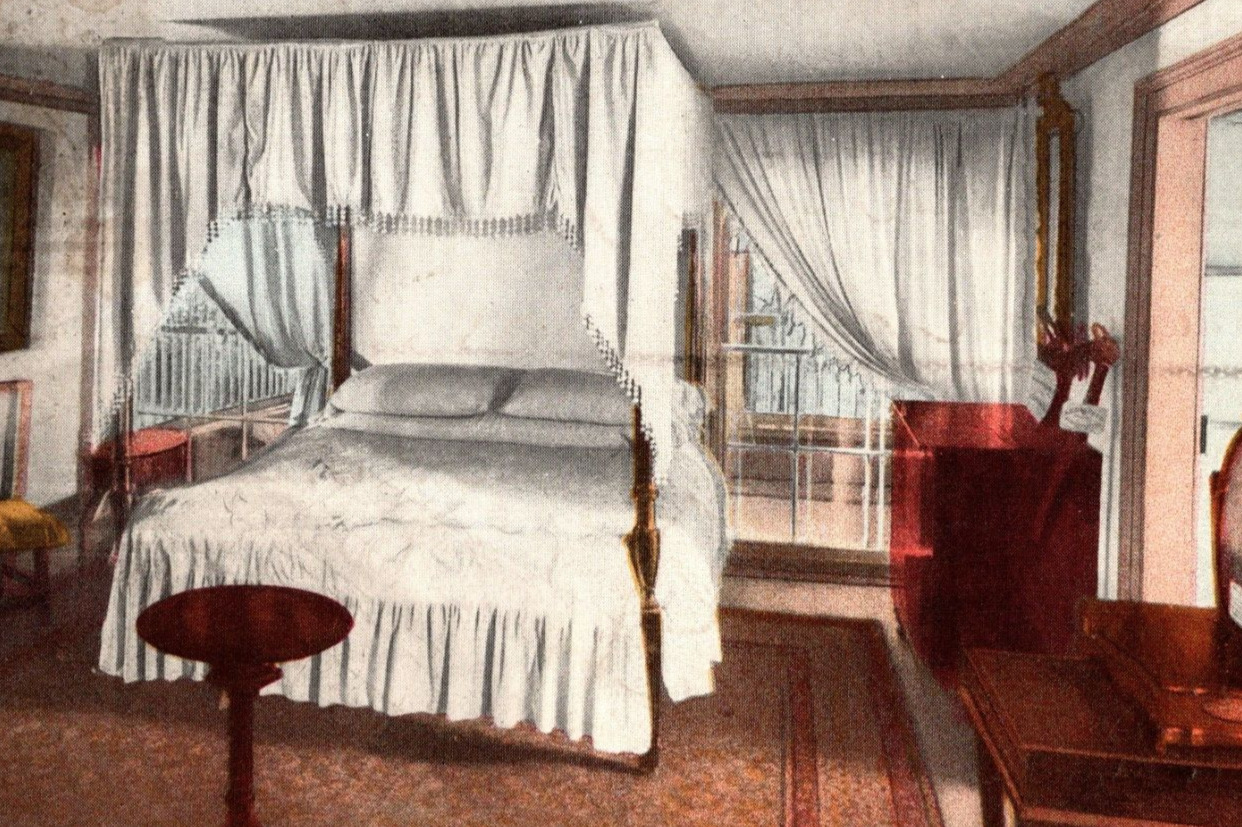 Vintage Postcard 1912 George Washington\'s Bedroom Mount Vernon VA