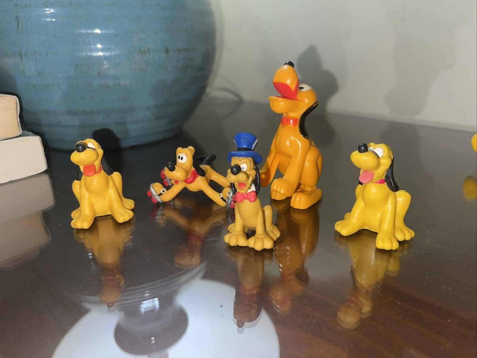 5 vtg DISNEY figures PLUTO Disney Collectibles, Pluto Mickey Mouse’s Friend