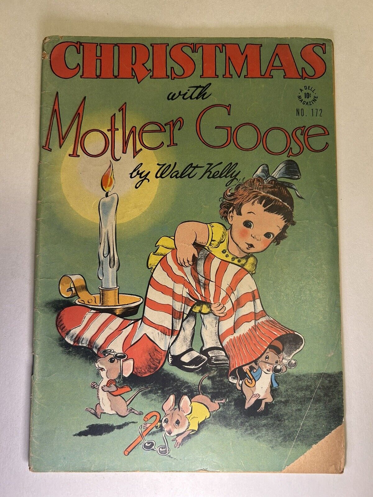 Four Color #172 (11/1947) GD/VG Dell Christmas With Mother Goose Walt Kelly art