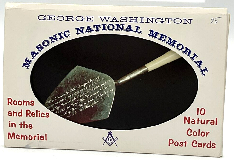 Vintage 1959 Masonic National Memorial 10 Post Cards George Washington Capsco