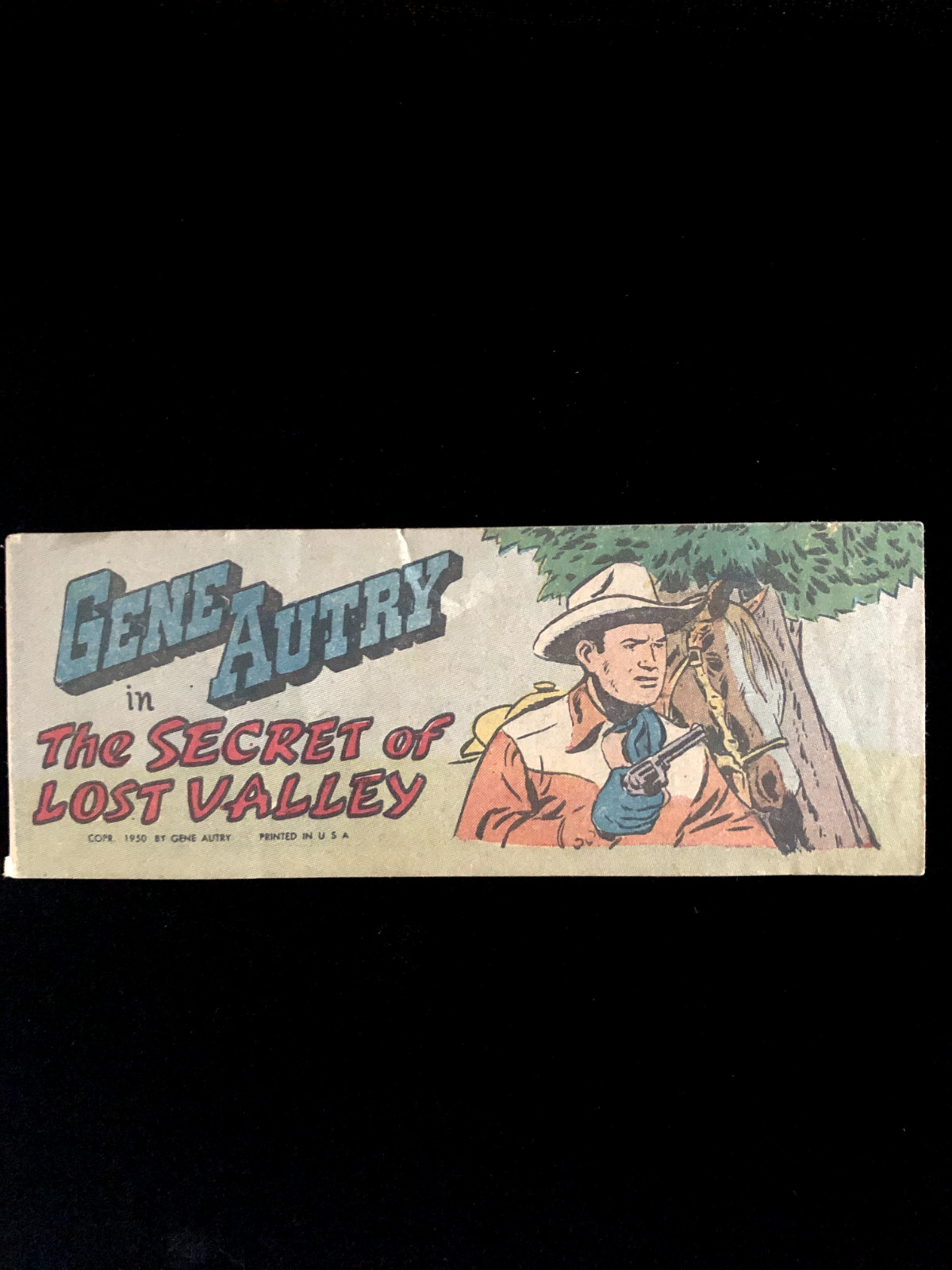 GENE AUTRY IN THE SECRET OF LOST VALLEY - 1950 MINI, VG/FN, PUFFEED WHEAT GIVE-