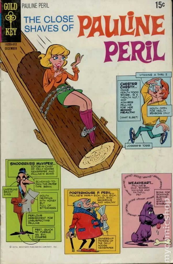 Close Shaves of Pauline Peril #3 VG/FN 5.0 1970 Stock Image