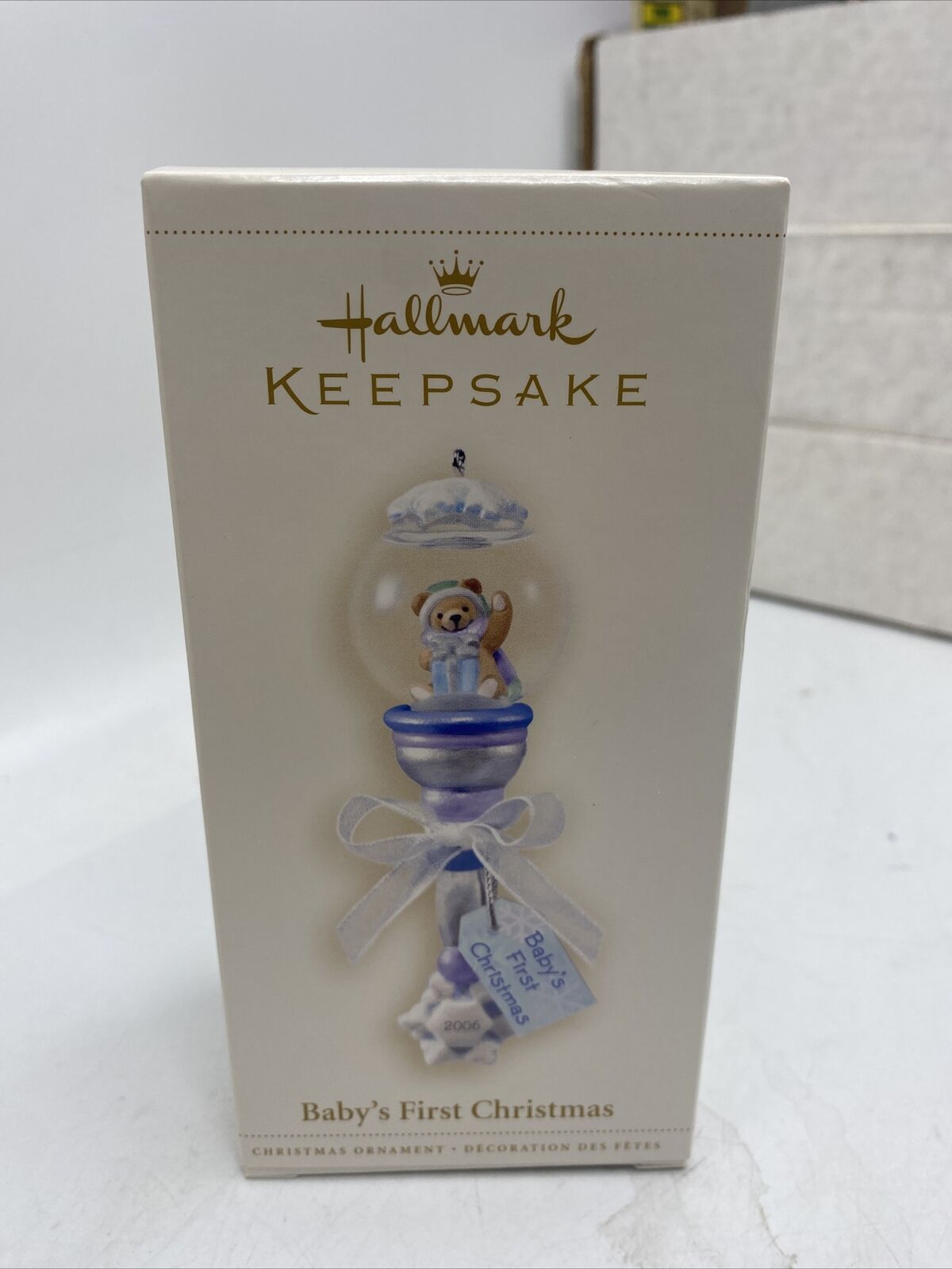 Hallmark Keepsake Baby’s First Christmas Handcrafted Ornament 2006 NRFB RARE Rn