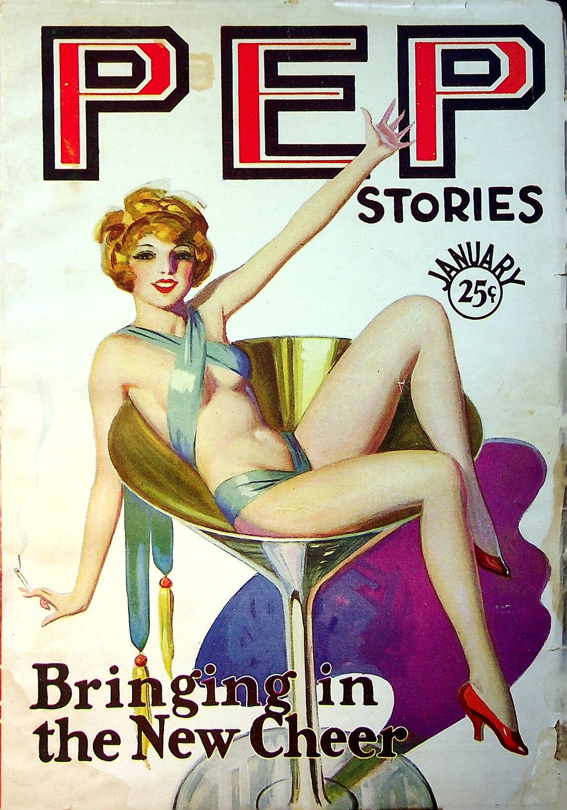Pep Stories Pulp 1st Series Jan 1930 Vol. 7 #1 GD/VG 3.0