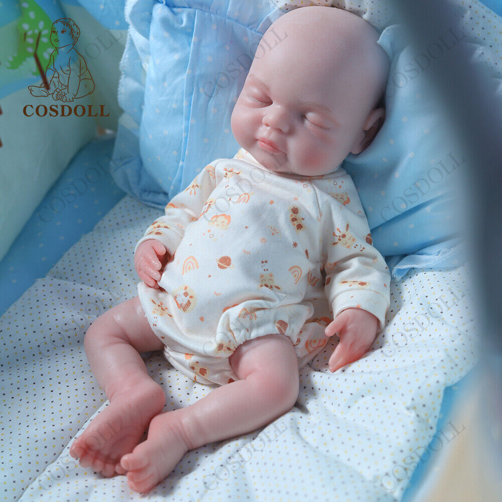 COSDOLL 15.5'' Full Body Soft Silicone Doll Reborn Girl Doll Newborn Baby ​Dolls