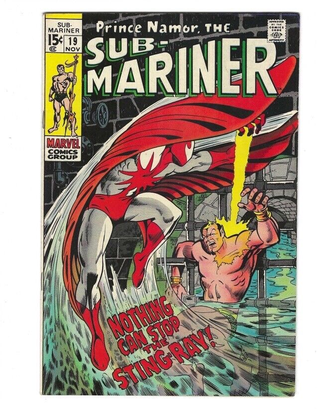 Prince Namor Sub Mariner #19 1969 VF or better Beauty 1st Sting-Ray Combine