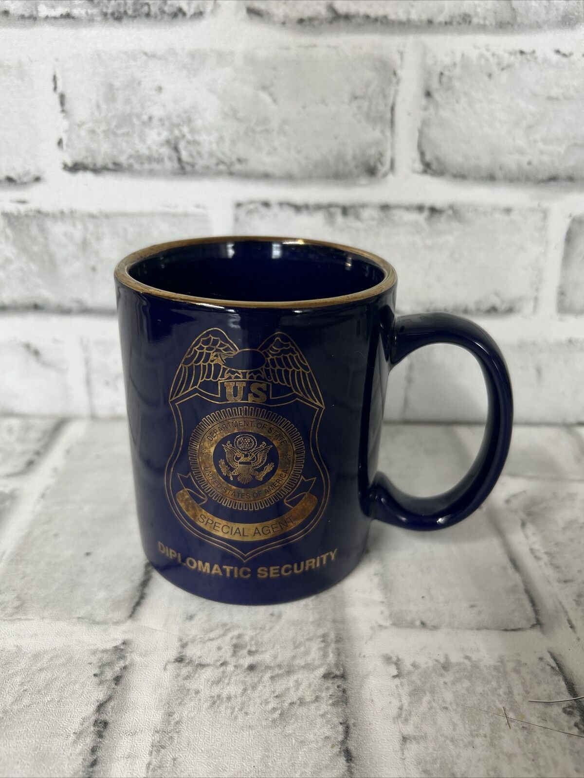 U.S.  Department Of State Diplomatic Security Service Special Agent Mug Blue