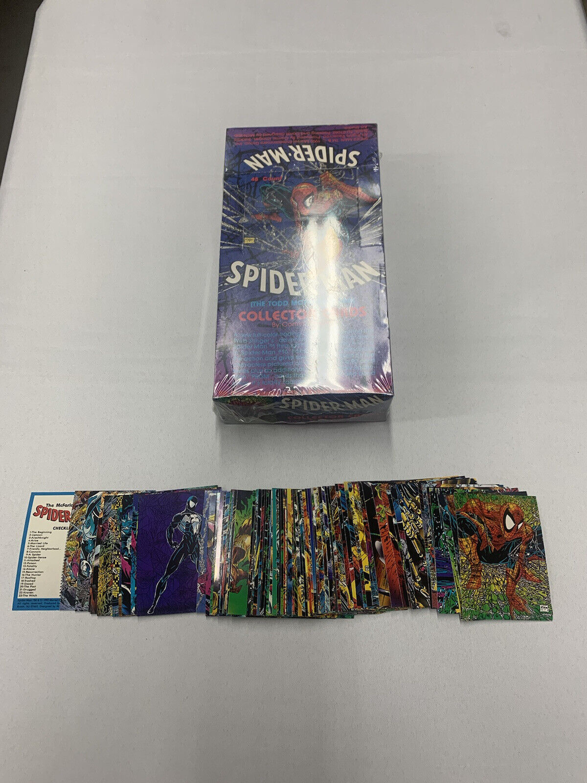 1992 Marvel Todd Mcfarlane Spiderman Factory Sealed Trading Card Box + Bonus Set