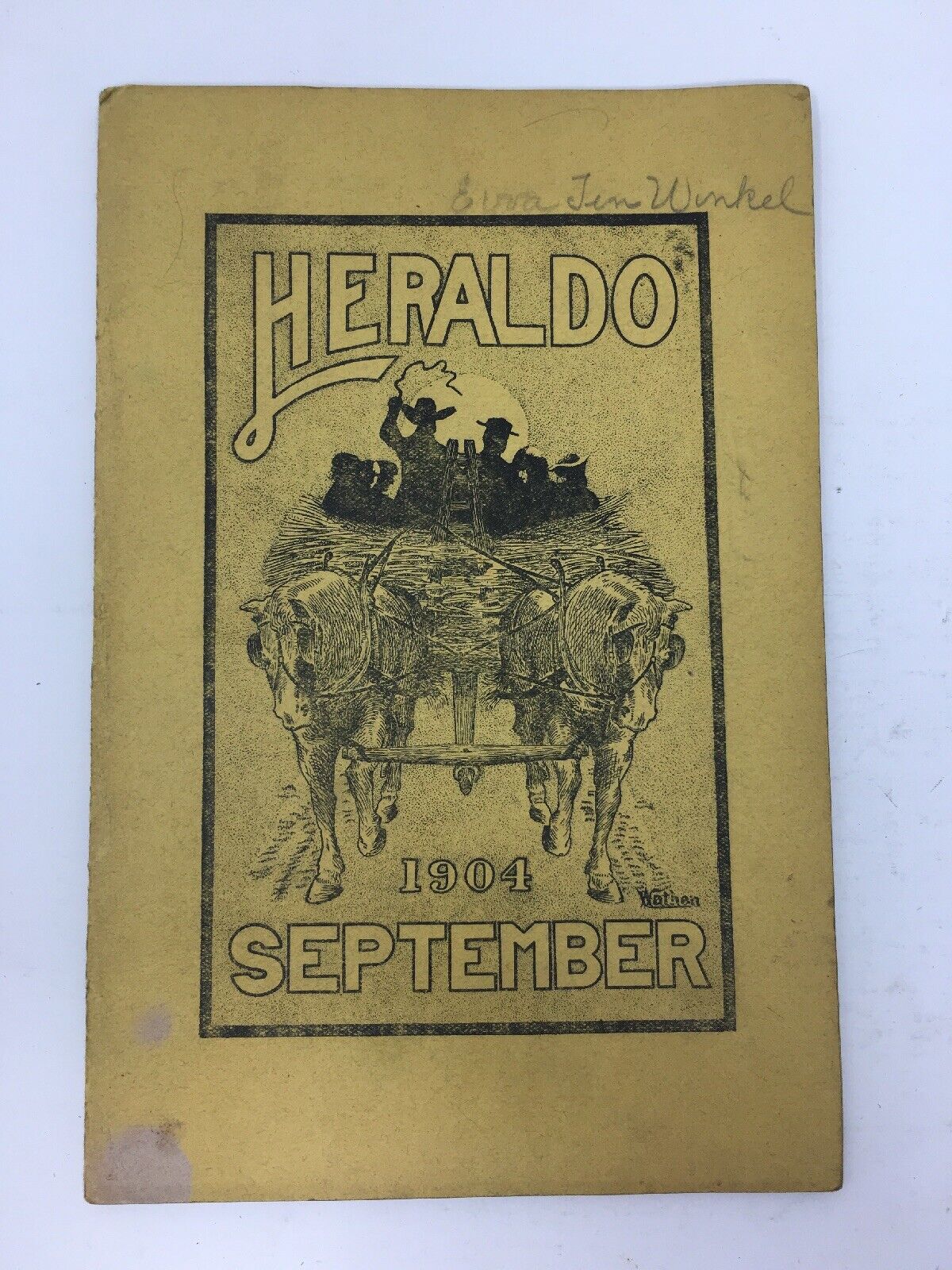 1904 The Heraldo Denver West High School Publication Booklet Antique