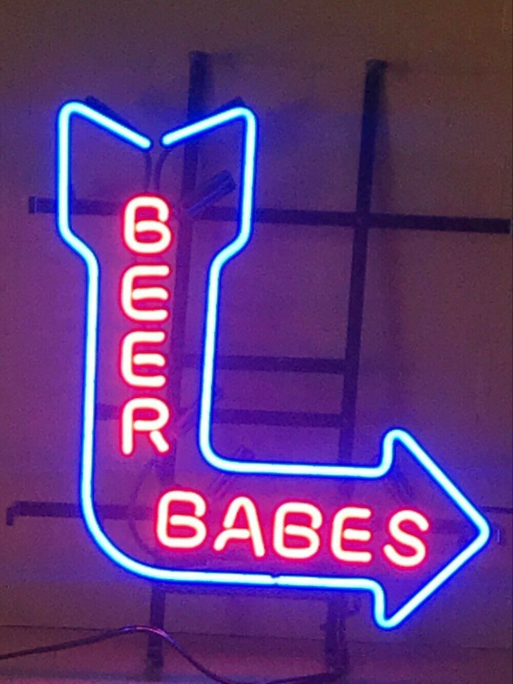 Beer Babes Arrow Neon Sign Lamp Light Beer Bar With Dimmer