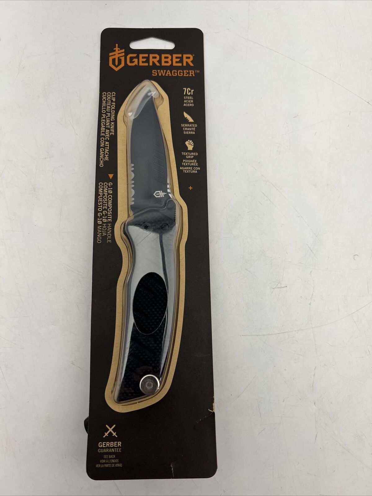 Gerber Swagger Folding Pocket Knife Black Serrated Blade NEW 31-004099