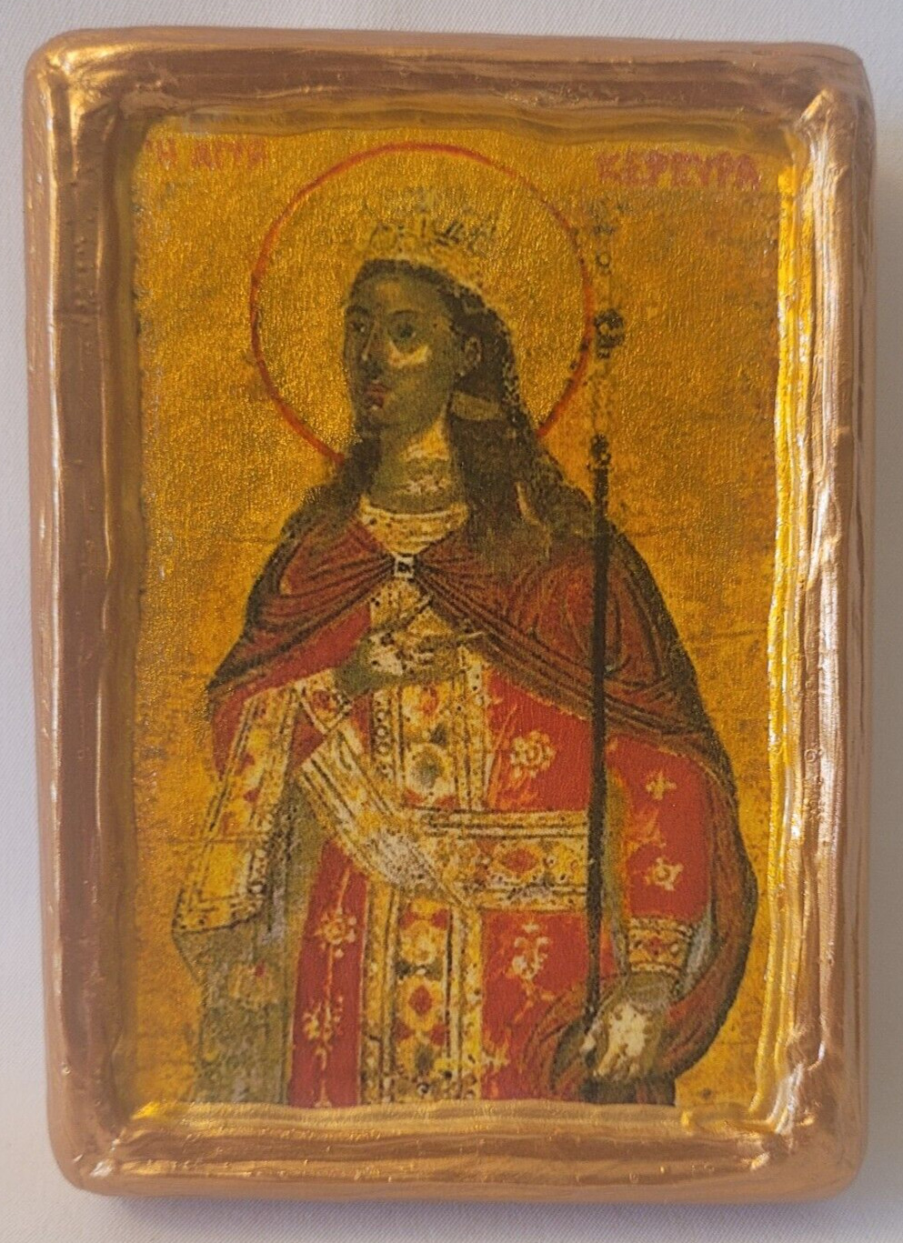 Saint Kerkyra Roman Catholic & Byzantine Greek Eastern Orthodox Icon