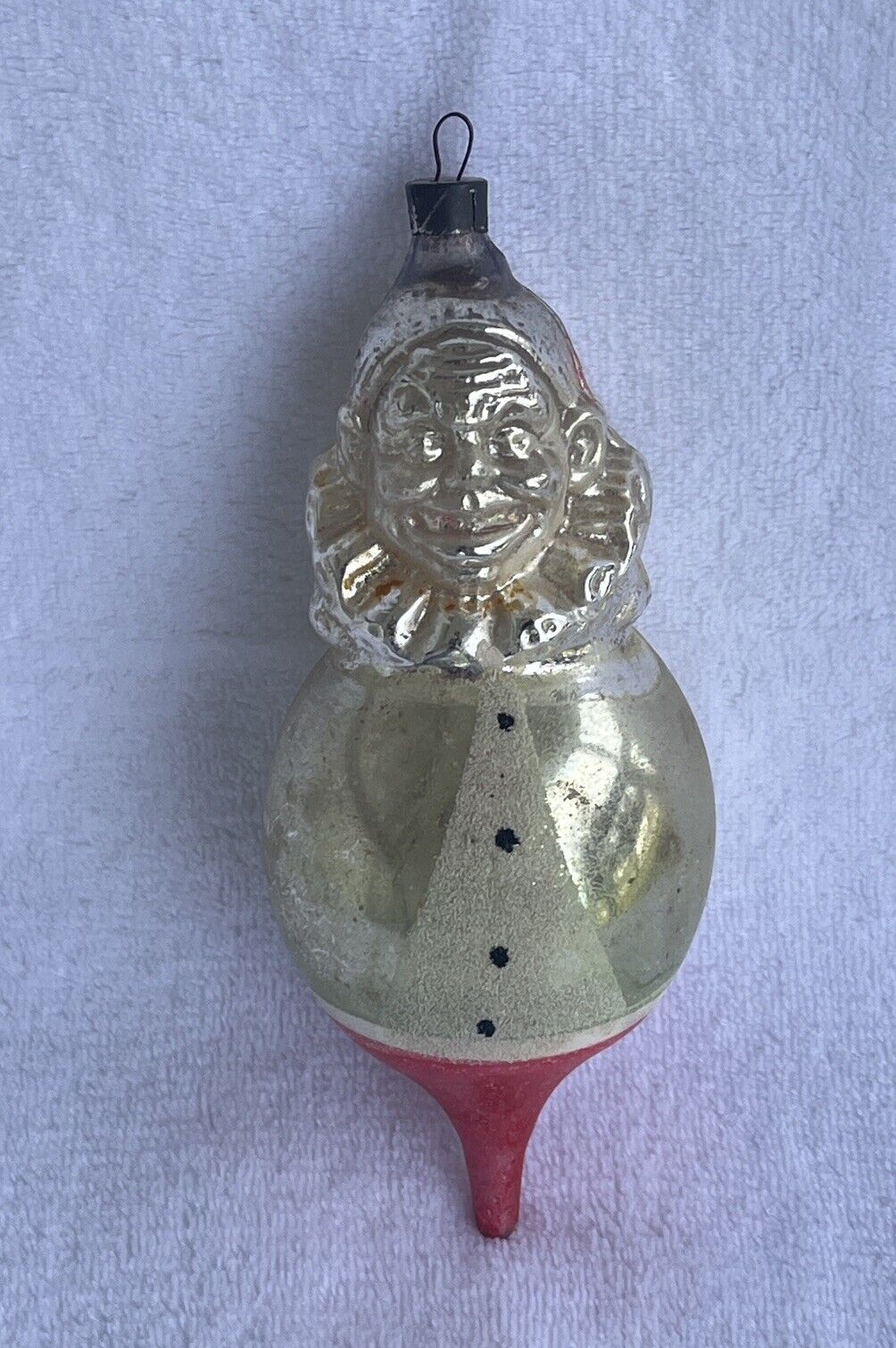 Antique German Blown Glass Jester Clown Ornament Rare