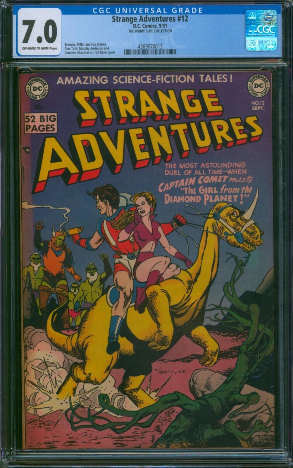 Strange Adventures #12 (1951) ⭐ CGC 7.0 ⭐ Captain Comet Cvr Golden Age Sci-Fi DC