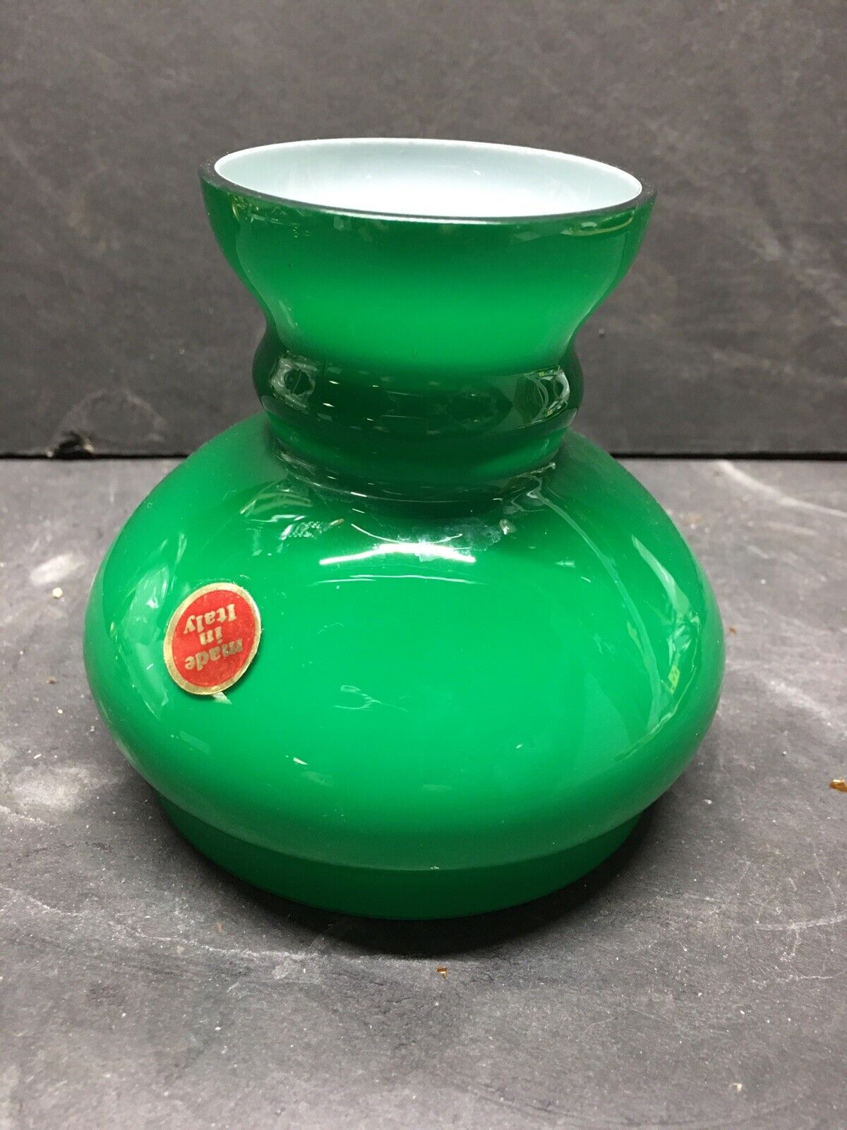 RARE 4 Inch vintage mini Imported Emerald Green Student Shade