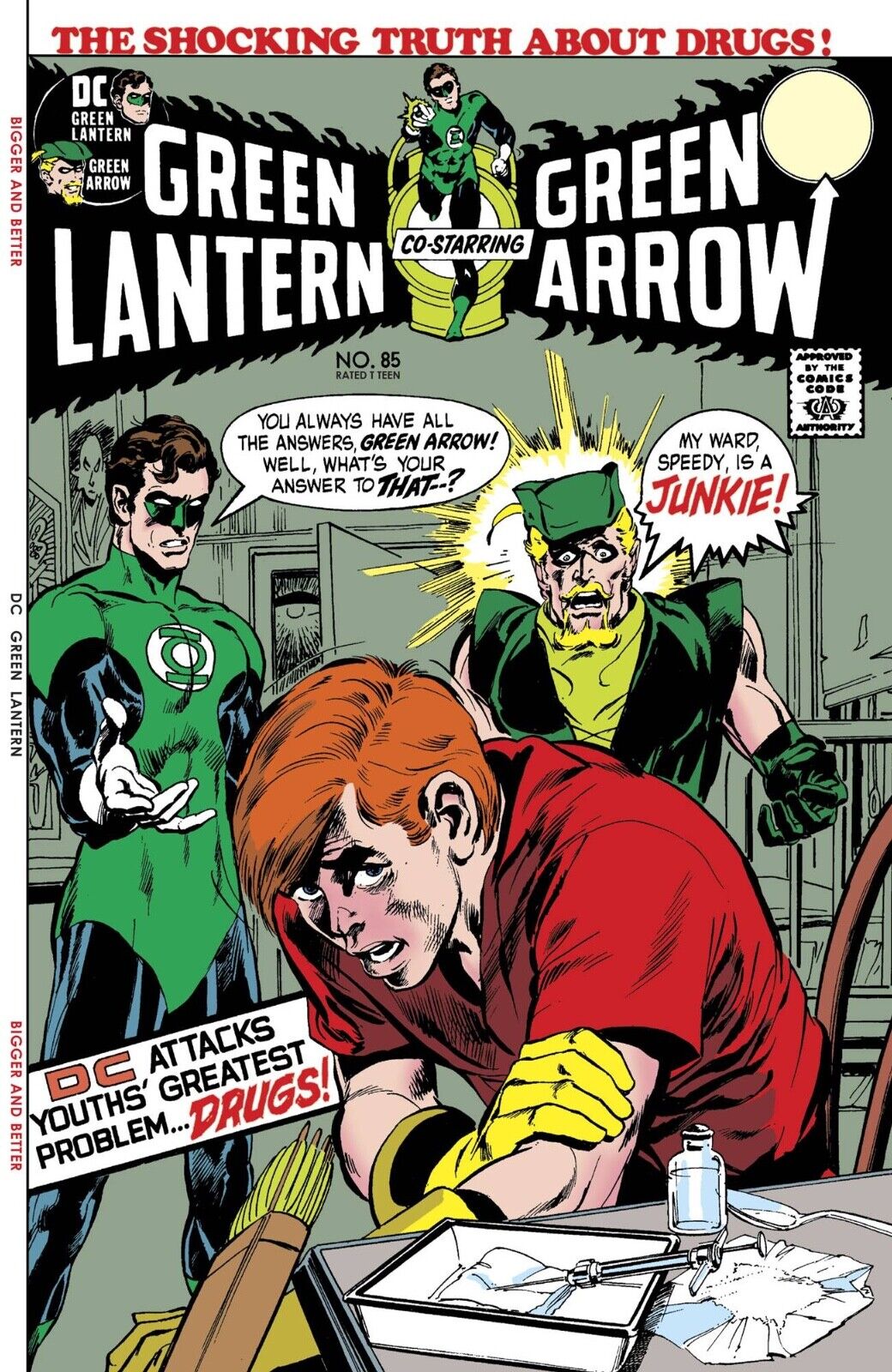 Green Lantern Green Arrow #85 Facsimile Edition Neal Adams Drug - NM or Better