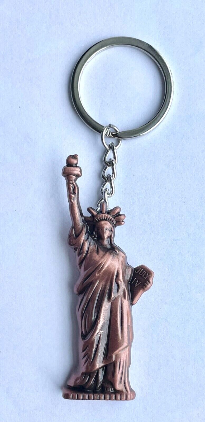 Statue Of Liberty Keychain Heavy Metal Made Souvenir Gift New York City Skyline