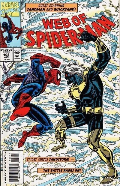 Web of Spider-Man (1985) #108 (1/1994) VF Stock Image