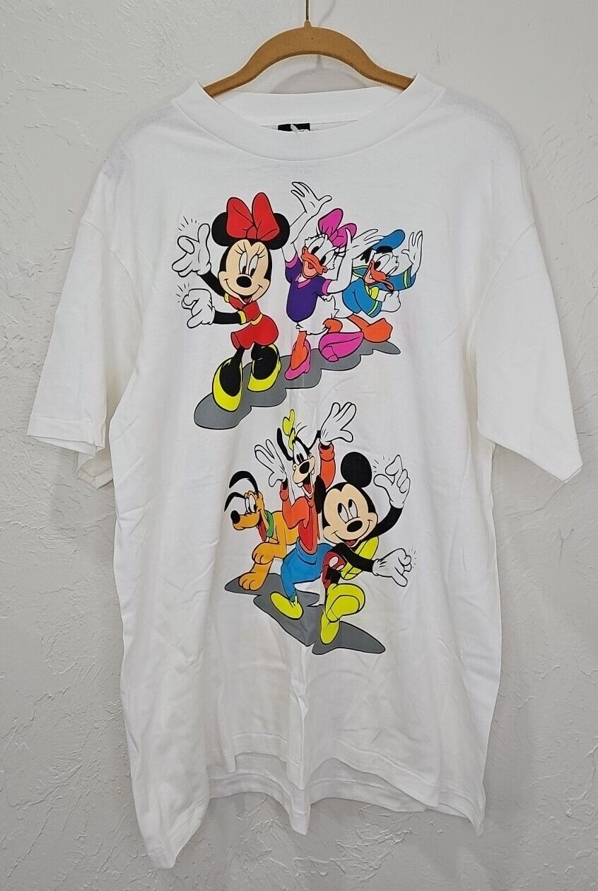 Vintage Disney Mickey Unlimited One Size Dancing Mickey & Friends Shirt See Note