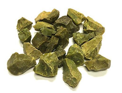 Zentron Crystal Collection: Natural Rough Green Opal Stones with 1/2 Pound
